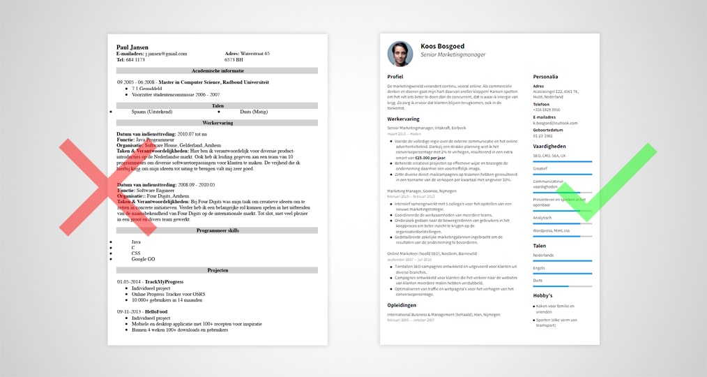 Goed cv voorbeeld